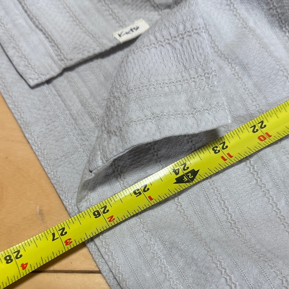 Hiroshi Kato The Wrench short sleeve button up in Jacquard Stripe Medium - Picture 8 of 9